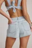 Aris Rhinestone Denim Shorts sold by 12th Tribe