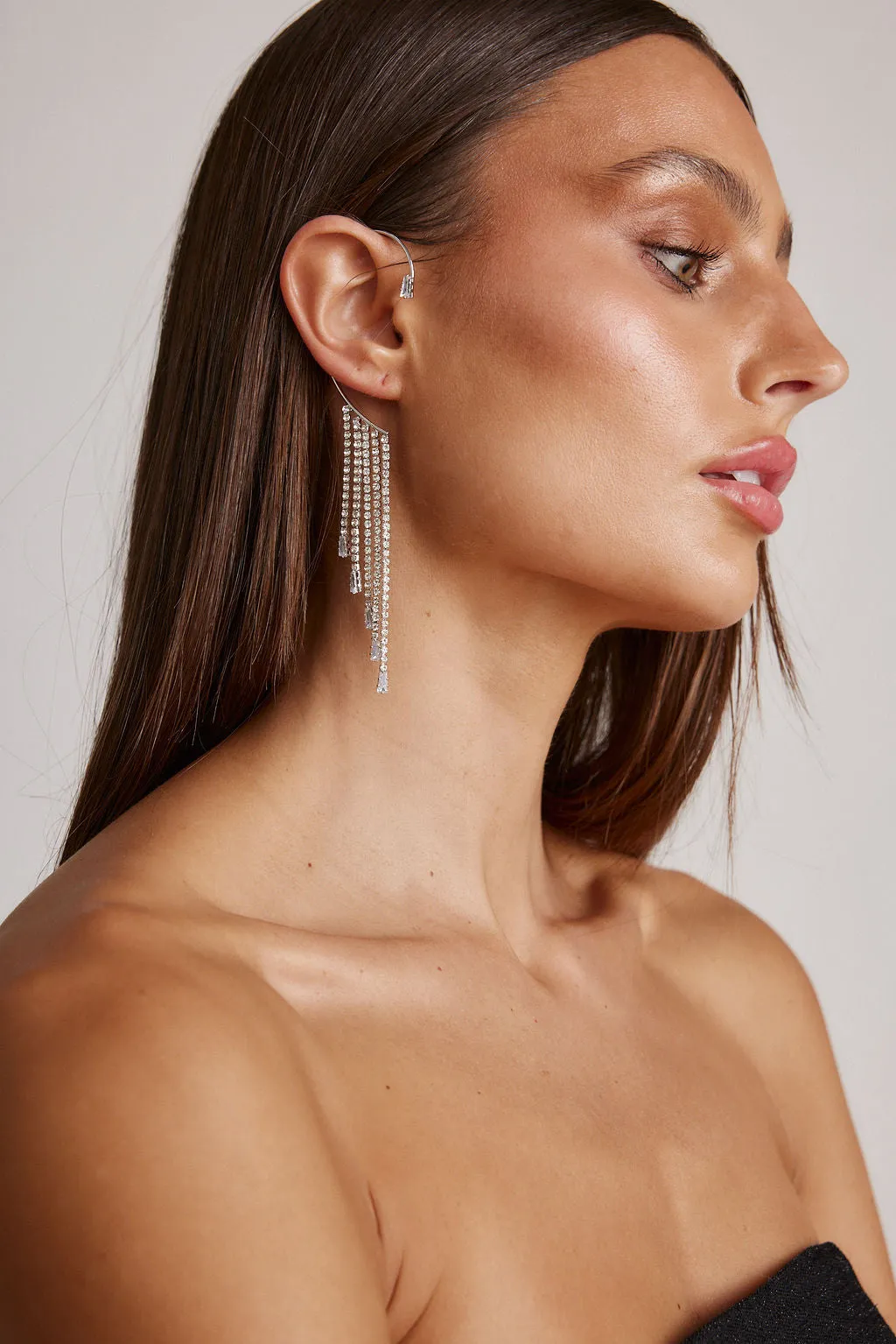 Adina Diamond Fringe Ear Cuff sold by 12th Tribe
