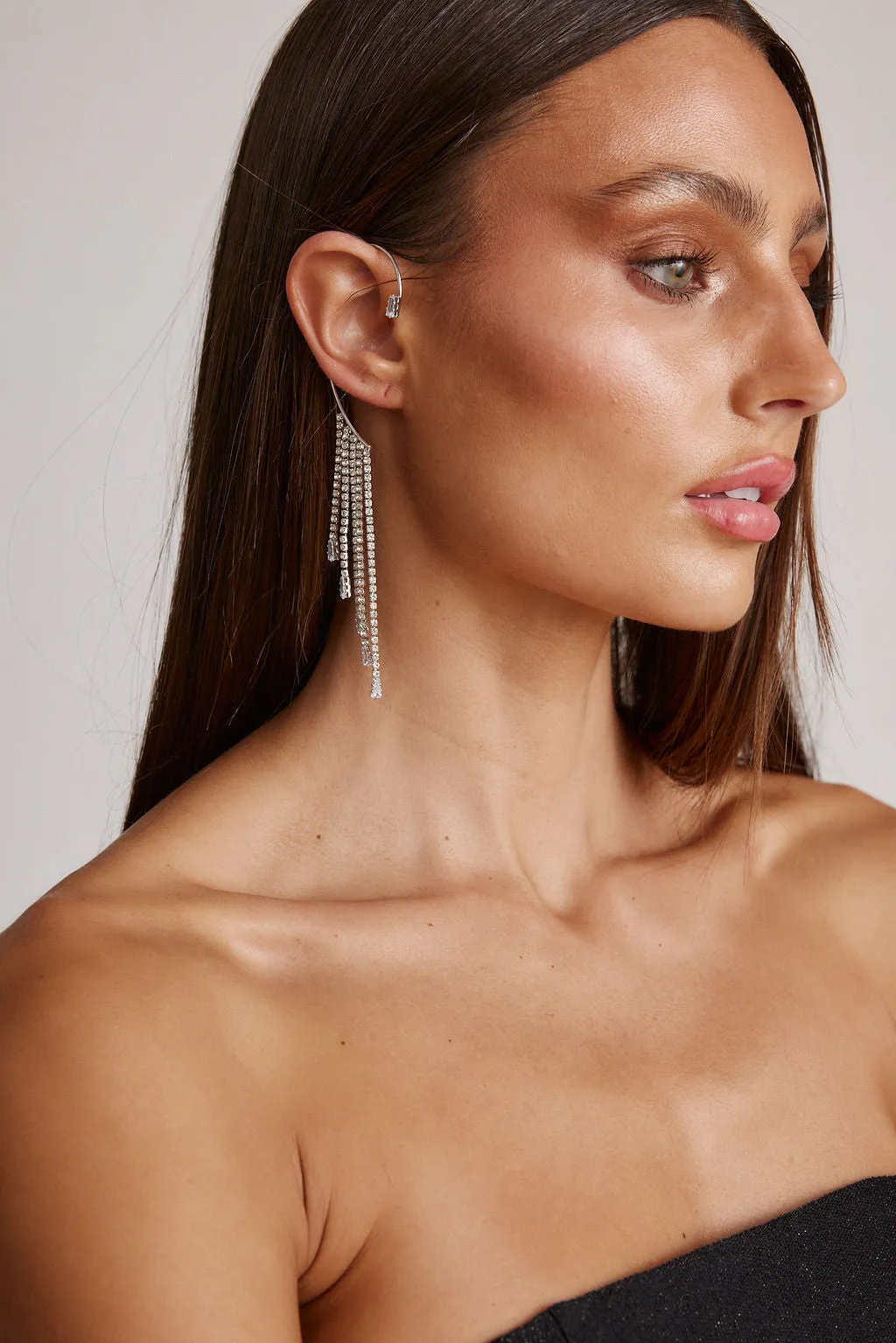 Adina Diamond Fringe Ear Cuff sold by 12th Tribe product image thumbnail 2