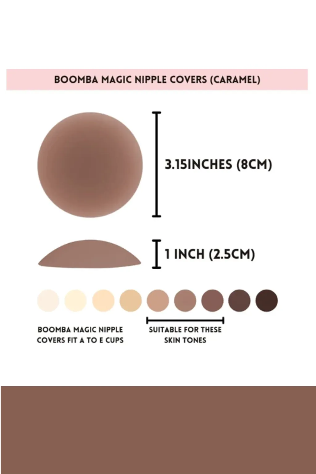 Magic Nipple Covers - CARAMEL sold by 12th Tribe product image thumbnail 2
