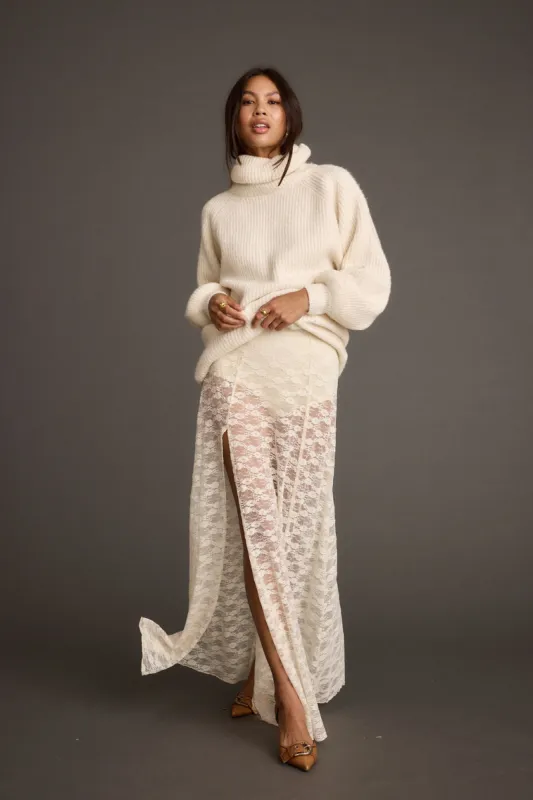 Odessa White Lace Maxi Skirt sold by 12th Tribe
