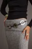 Memphis Black and Silver Circle Chain Belt sold by 12th Tribe