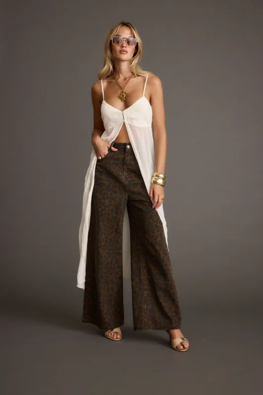 Mischa Ivory Longline Cami Top made by Le Lis