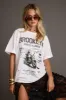 Brooklyn White Graphic Boyfriend Tee sold by 12th Tribe