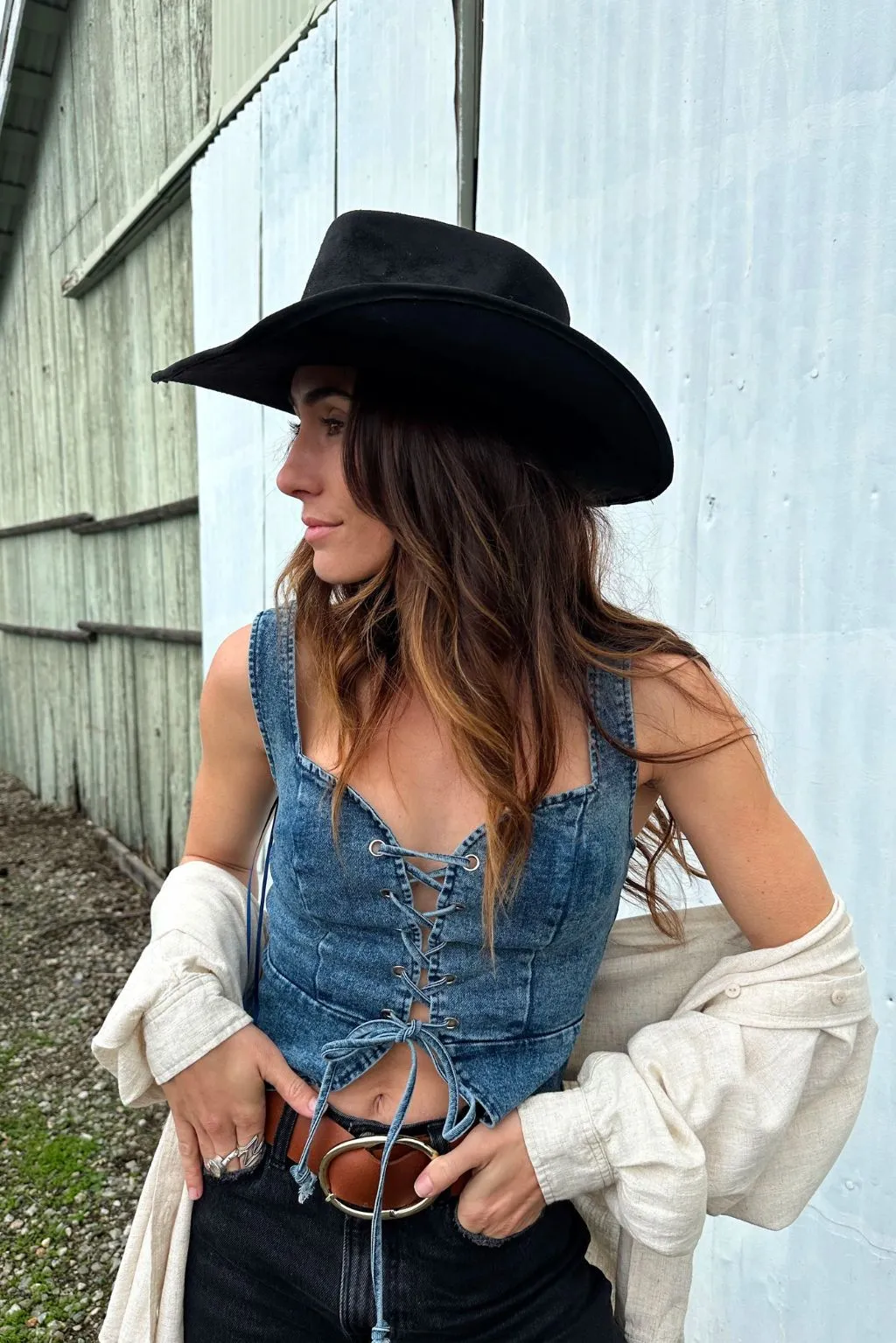 Spears Denim Bustier sold by 12th Tribe product image thumbnail 5