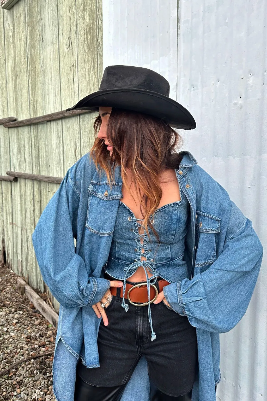 Spears Denim Bustier sold by 12th Tribe product image thumbnail 3