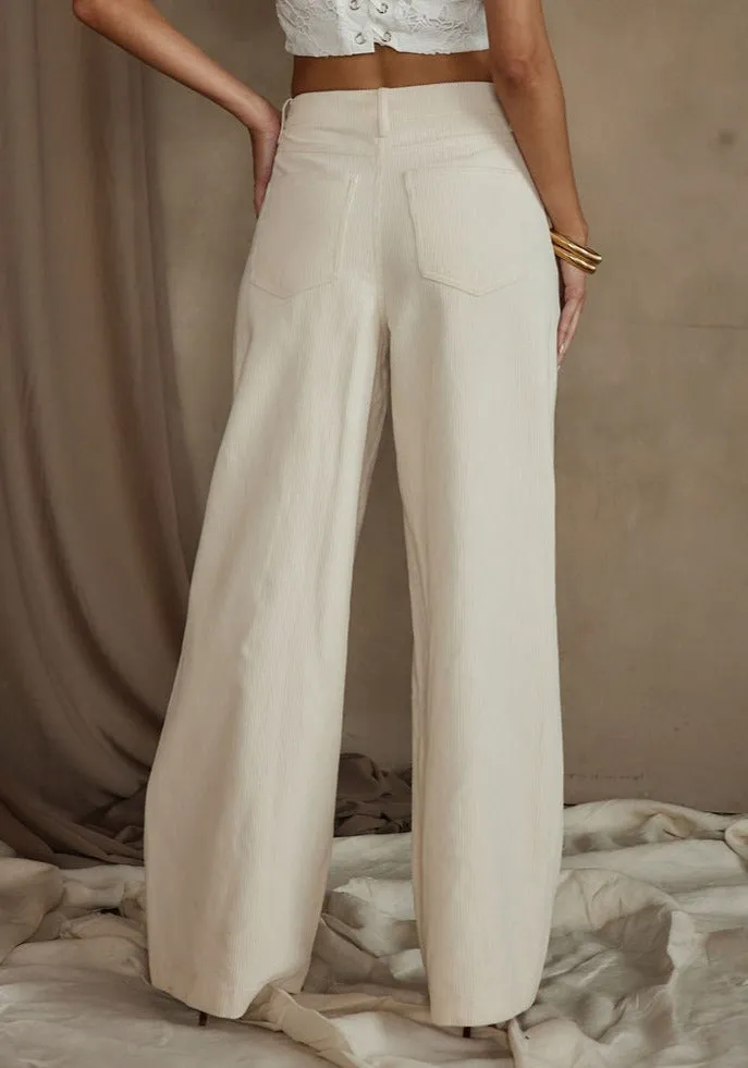 Clarence Cream Corduroy Pants sold by 12th Tribe product image thumbnail 2