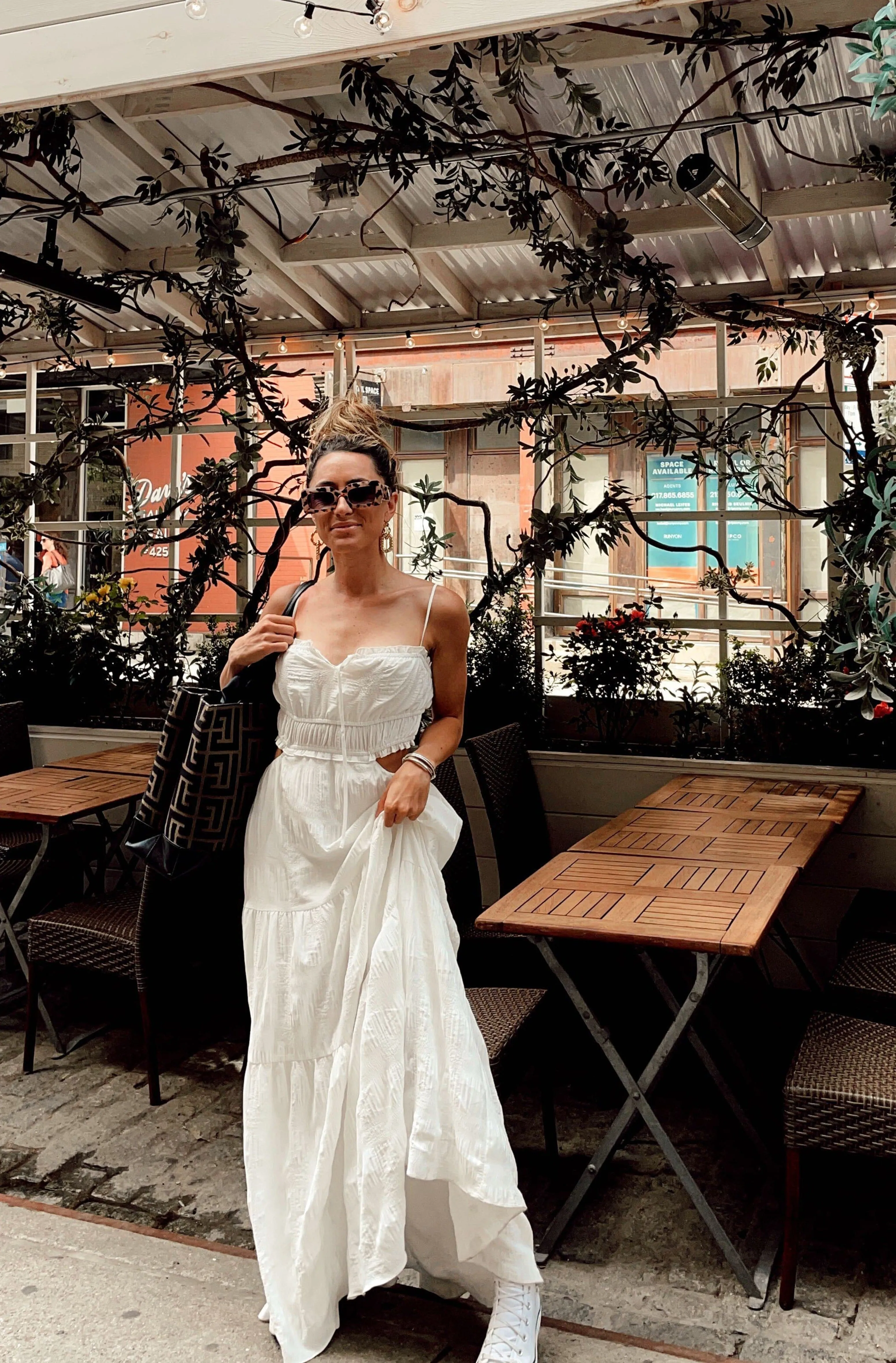 Paola White Boho Maxi Dress sold by 12th Tribe