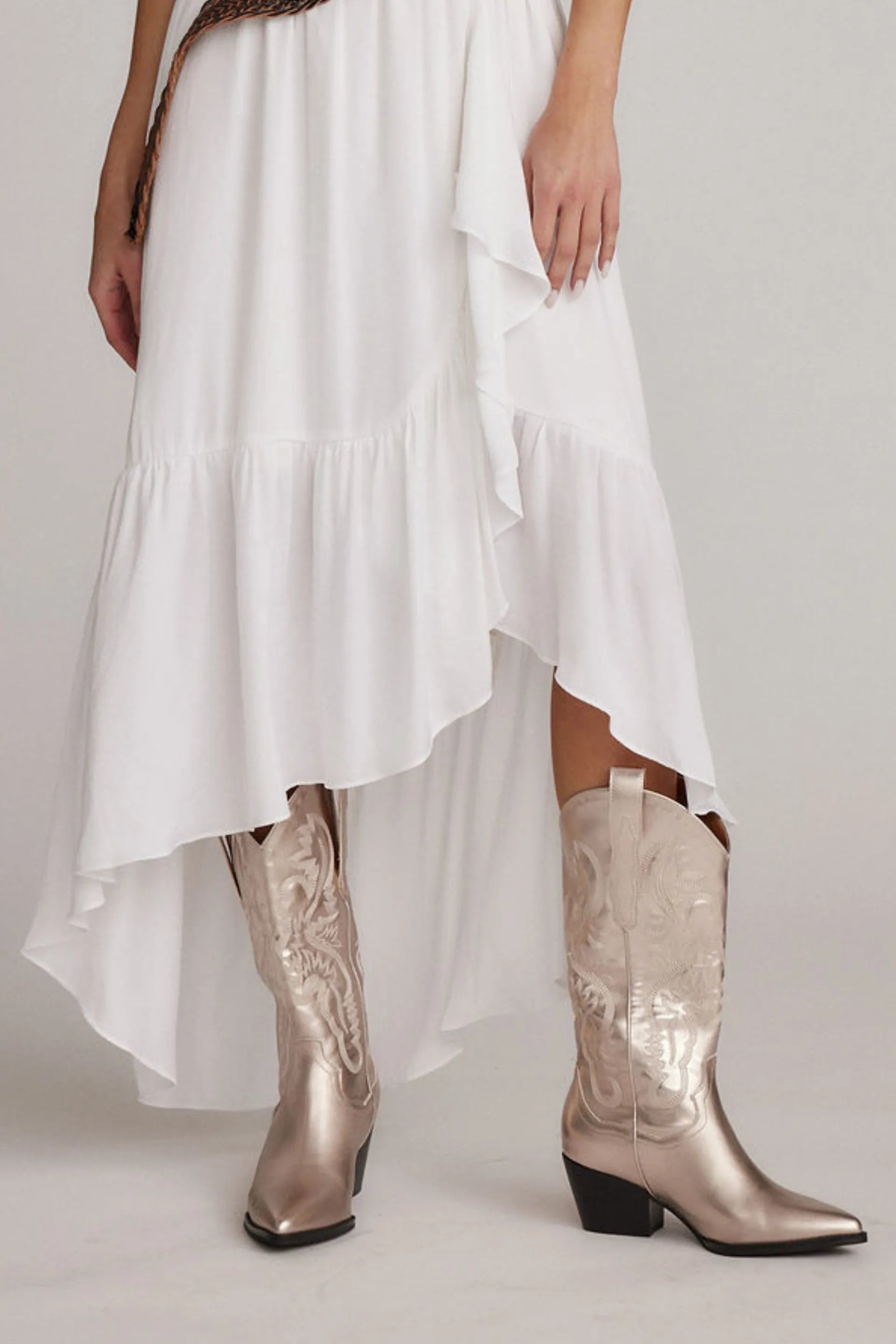 Oasis Society Champagne Metallic Cowboy Boot sold by 12th Tribe product image thumbnail 5