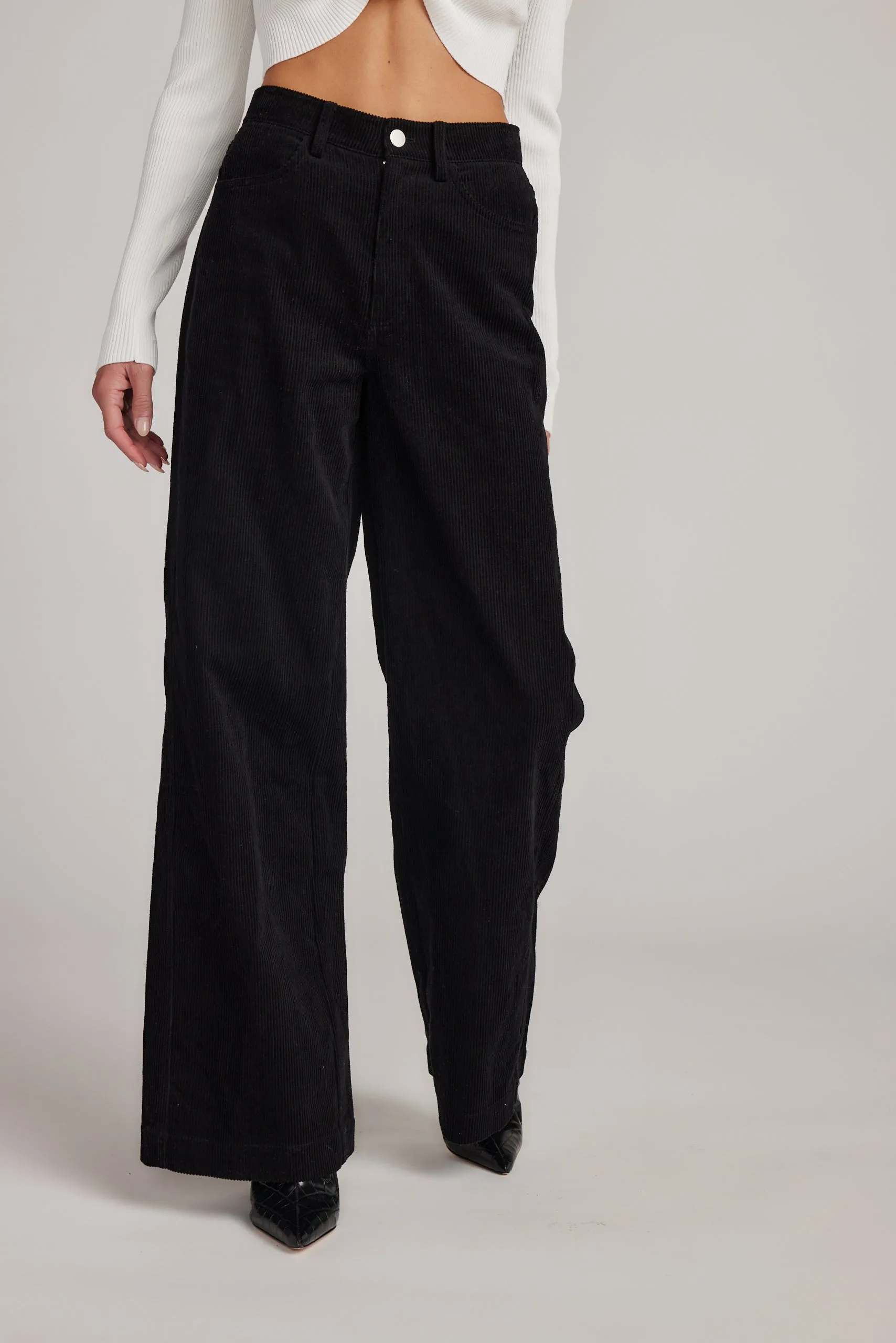 Clarence Black Corduroy Pants sold by 12th Tribe product image thumbnail 5