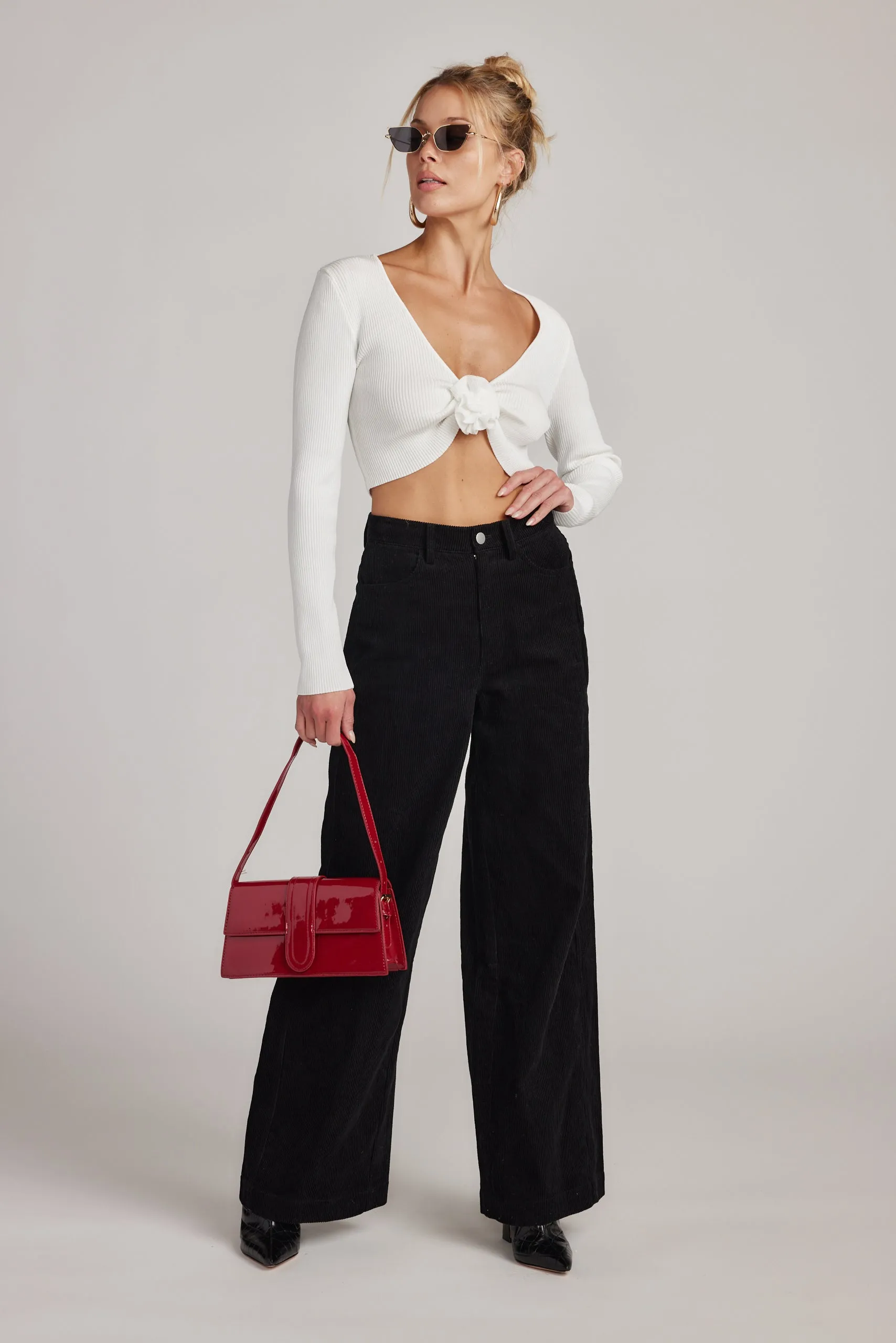 Clarence Black Corduroy Pants sold by 12th Tribe product image thumbnail 2