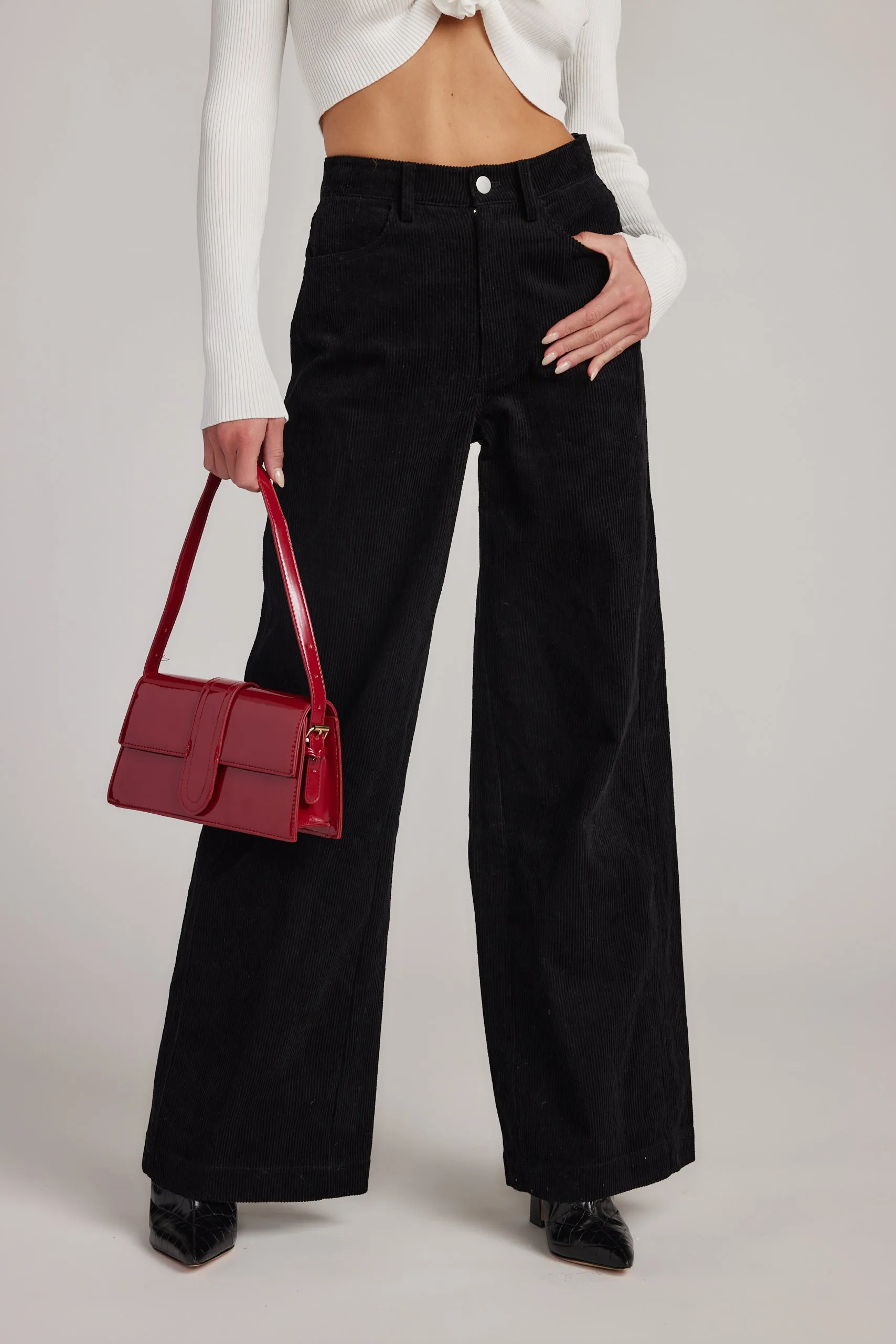 Clarence Black Corduroy Pants sold by 12th Tribe product image thumbnail 4