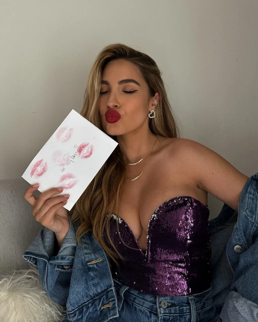 Reign Purple Sequin Bustier sold by 12th Tribe