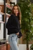 Brooke Black Knit Cropped Sweater sold by 12th Tribe