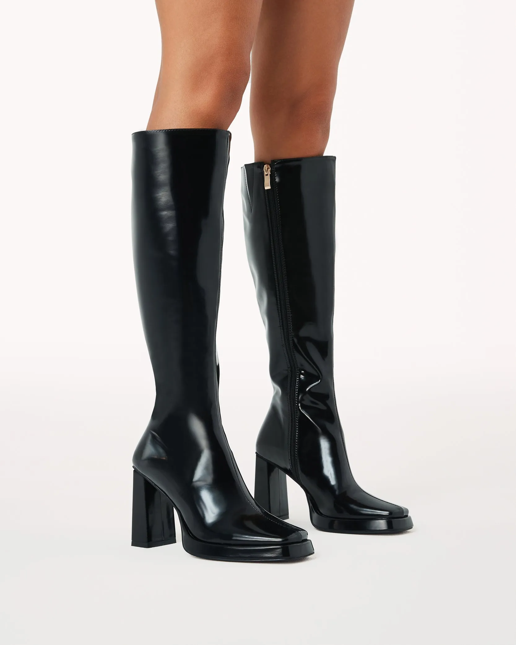 Billini Lorelai Black Semi Patent Boot sold by 12th Tribe product image thumbnail 2