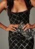 Emily Rhinestone Embellished Crop Top sold by 12th Tribe