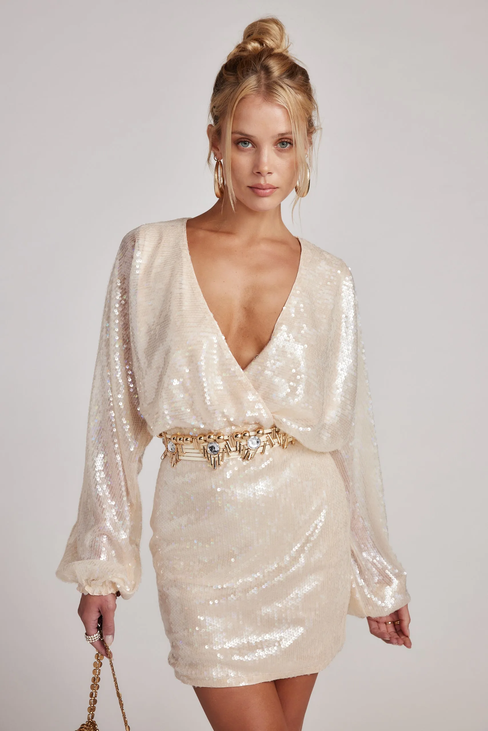 Studio Pearl Sequin Mini Dress sold by 12th Tribe product image thumbnail 2