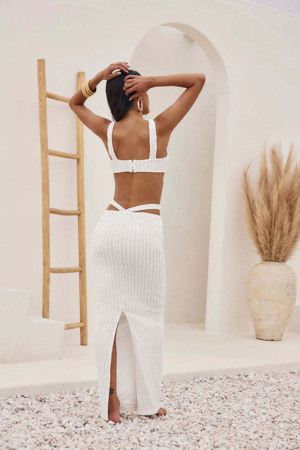 West Coast White Crop Top sold by 12th Tribe product image thumbnail 2