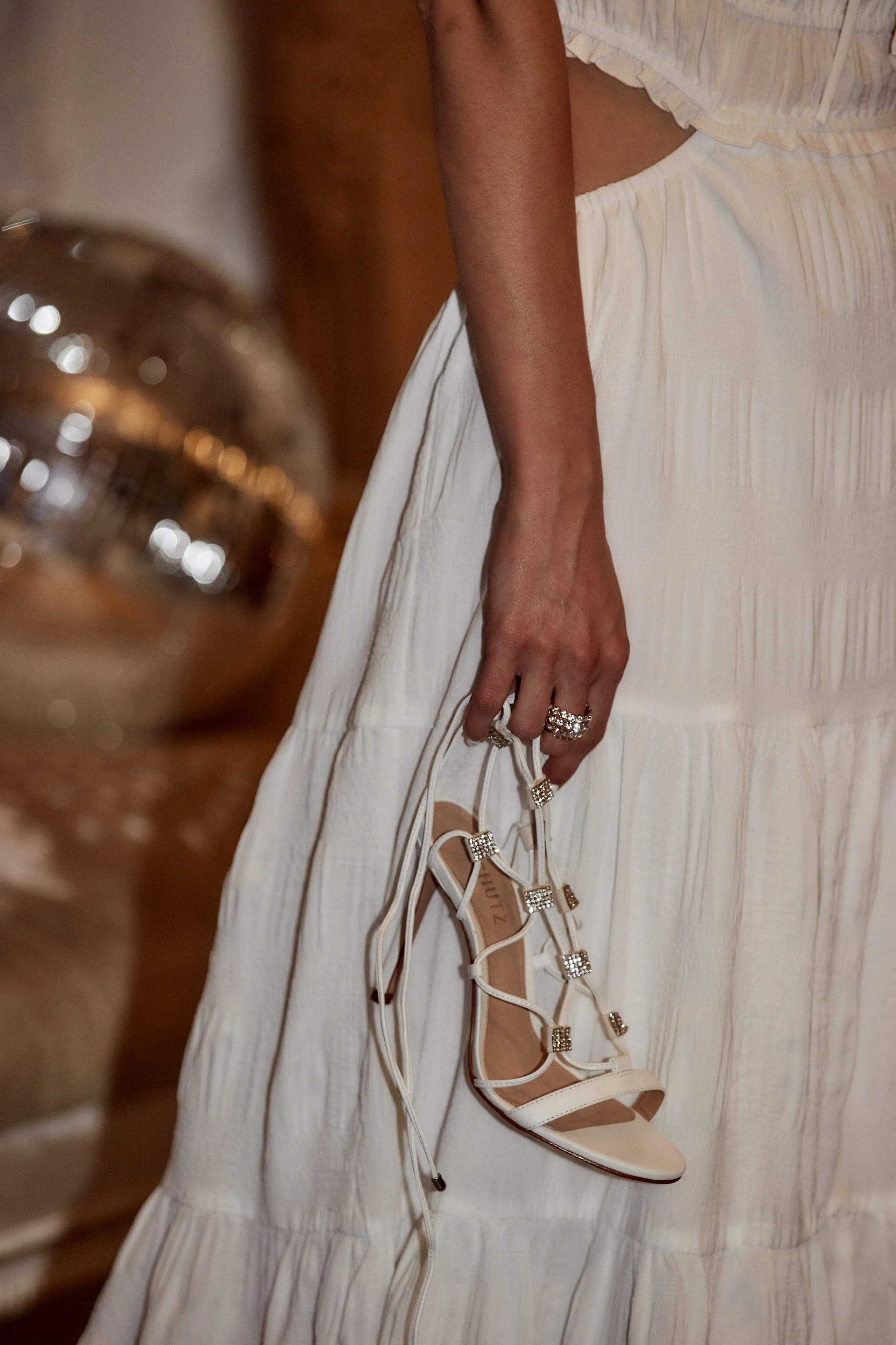 SCHUTZ Kallie Deluxe Nappa Nude Strappy Heel sold by 12th Tribe product image thumbnail 4