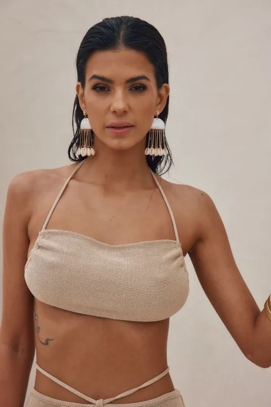 You're A Catch Knit Halter Top sold by 12th Tribe