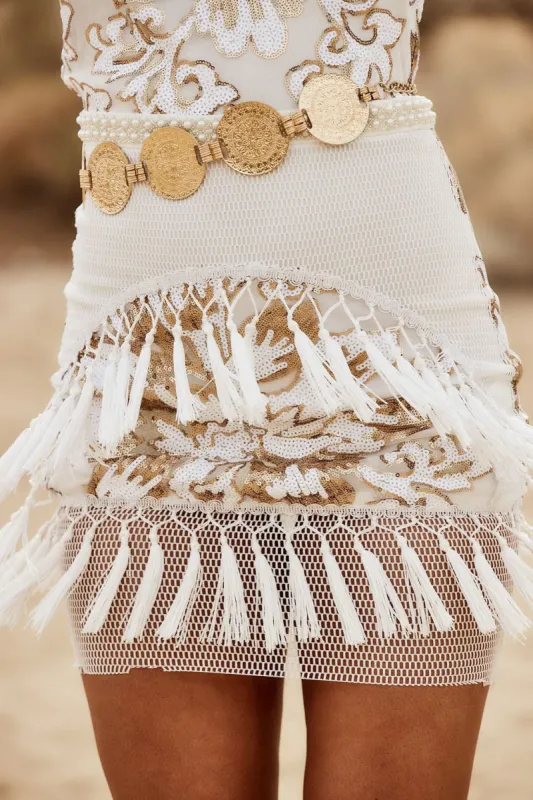 Mercury Gold Metal Belt made by 12th Tribe