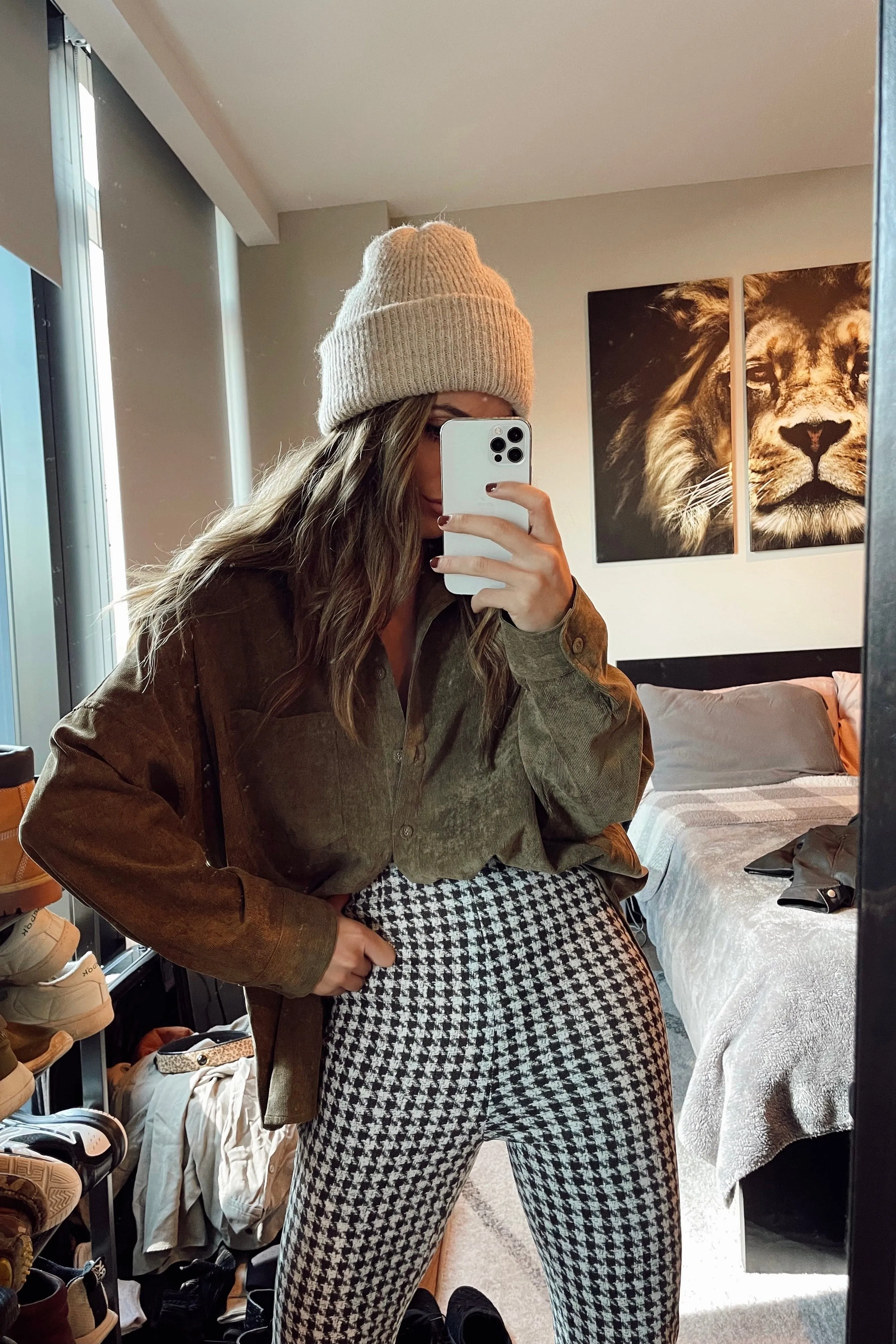 Stockholm Olive Corduroy Shirt sold by 12th Tribe