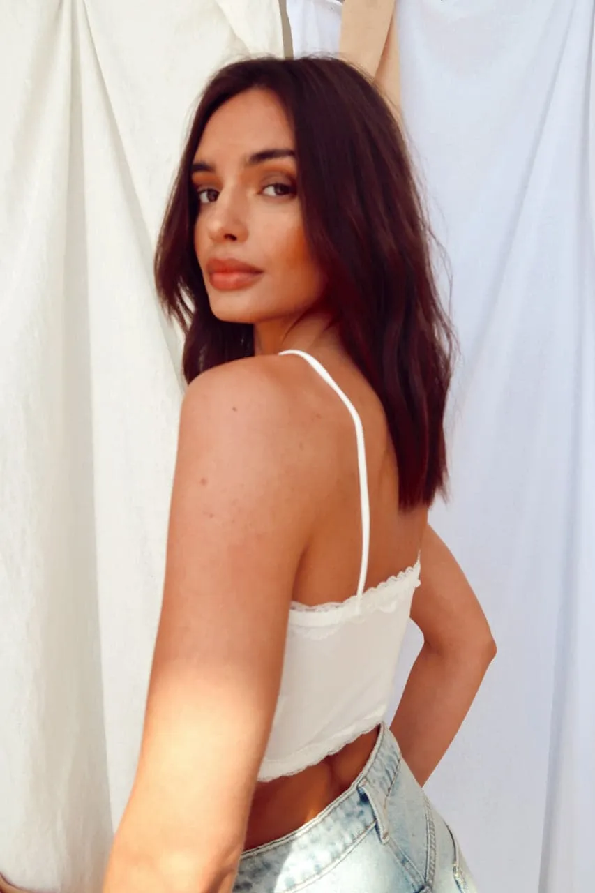 Angela White Lace Cami sold by 12th Tribe product image thumbnail 2