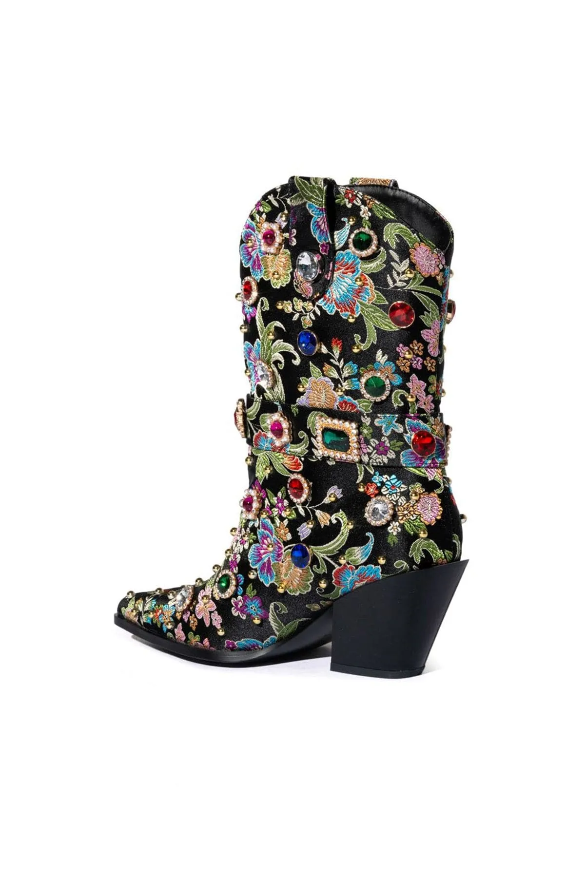 Azalea Wang Diligent Black Cowboy Boot sold by 12th Tribe product image thumbnail 4