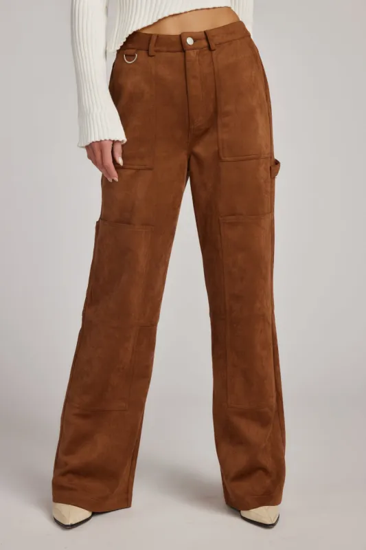Steph Brown Suede Pants sold by 12th Tribe