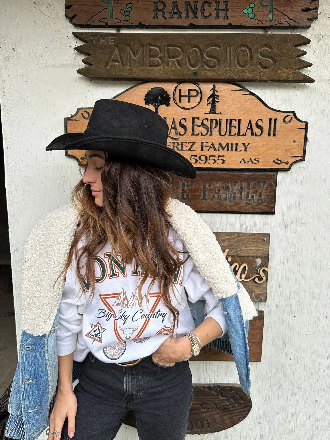 Kenzie Denim and Sherpa Jacket sold by 12th Tribe product image thumbnail 5