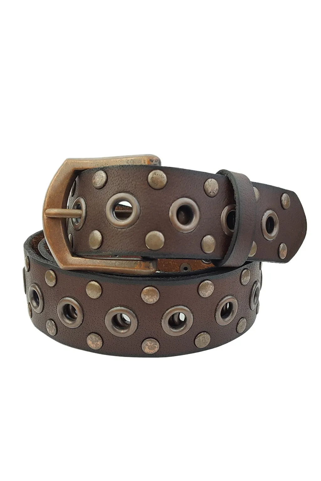 Cedar Brown Embellished Leather Belt sold by 12th Tribe product image thumbnail 2