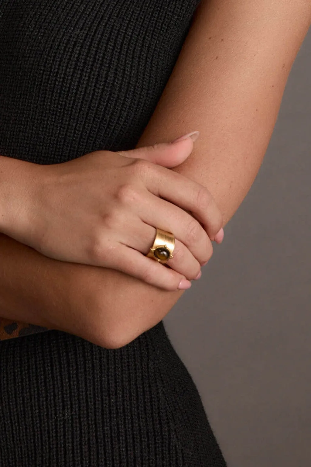 Josie Tigers Eye Statement Ring sold by 12th Tribe product image thumbnail 3