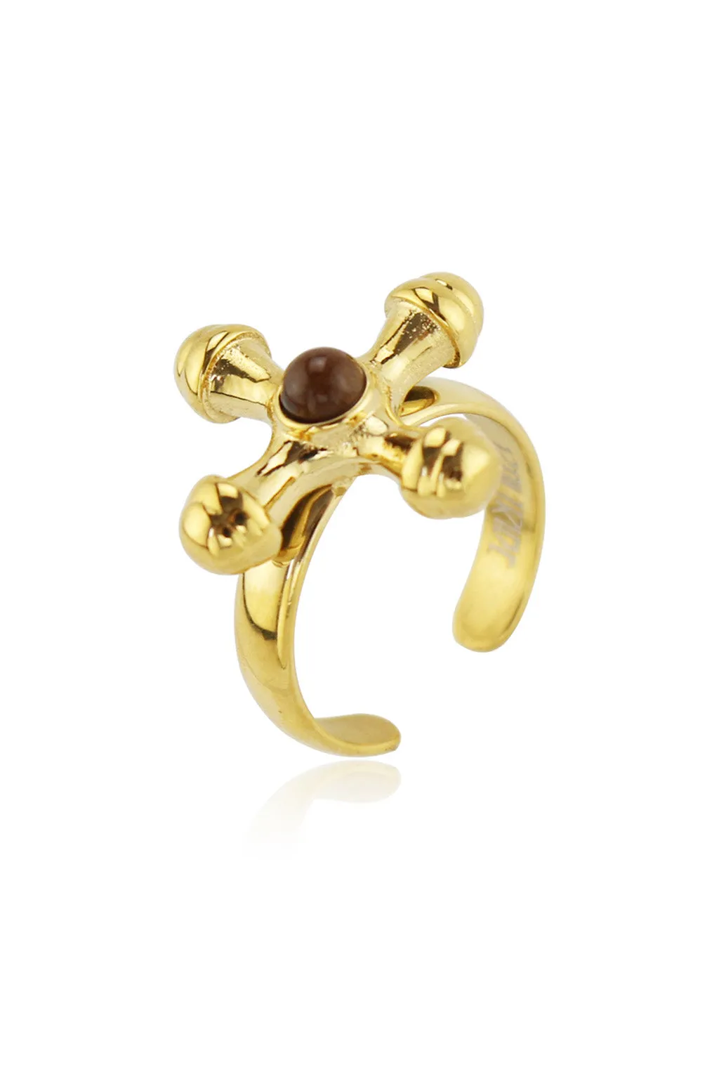 Standout Tigers Eye Cross Ring sold by 12th Tribe product image thumbnail 4