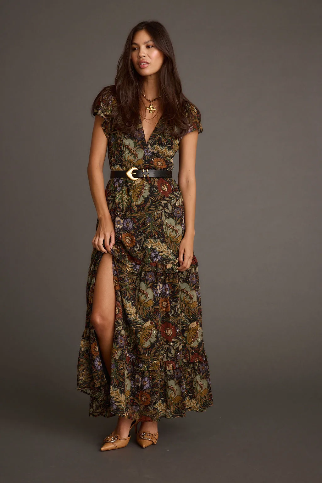 Sundance Floral Paisley Maxi Dress sold by 12th Tribe
