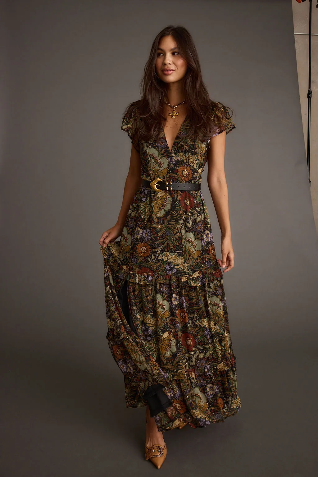 Sundance Floral Paisley Maxi Dress sold by 12th Tribe product image thumbnail 5