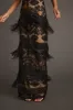 Shadows Black Lace Fringe Maxi Dress sold by 12th Tribe