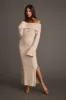 Rhiannon Dusty Rose Sweater Maxi Dress sold by 12th Tribe