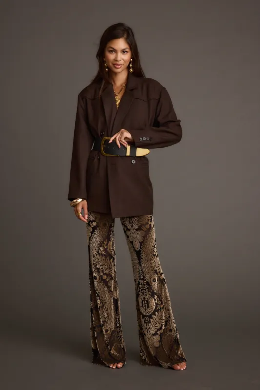 Silver Springs Burnout Velvet Flare Pants sold by 12th Tribe