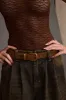 Hazelwood Brown Suede Belt sold by 12th Tribe