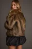 Misty Brown Faux Fur Coat sold by 12th Tribe