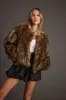 Misty Brown Faux Fur Coat sold by 12th Tribe