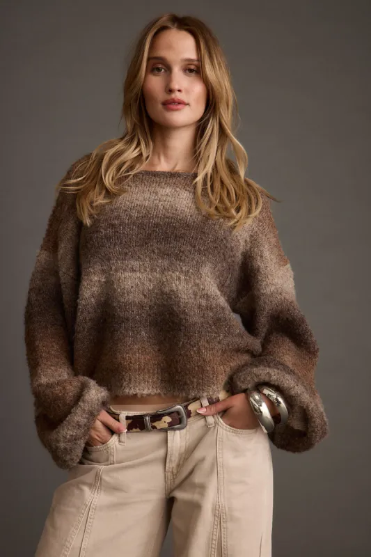 Helena Ombre Balloon Sleeve Sweater sold by 12th Tribe