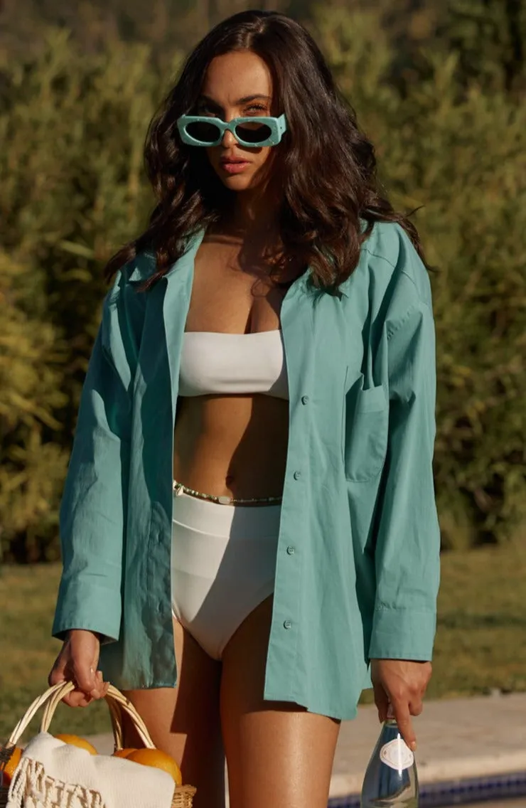 Serpentine Green & White Marble Sunglasses sold by 12th Tribe product image thumbnail 3