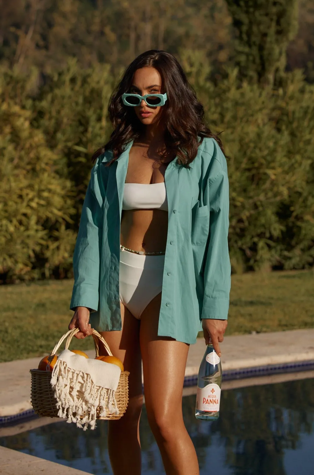 Vacanza Mint Button Up Top sold by 12th Tribe product image thumbnail 3