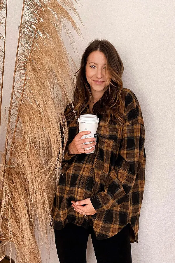 Fireside Mocha Plaid Flannel sold by 12th Tribe product image thumbnail 4