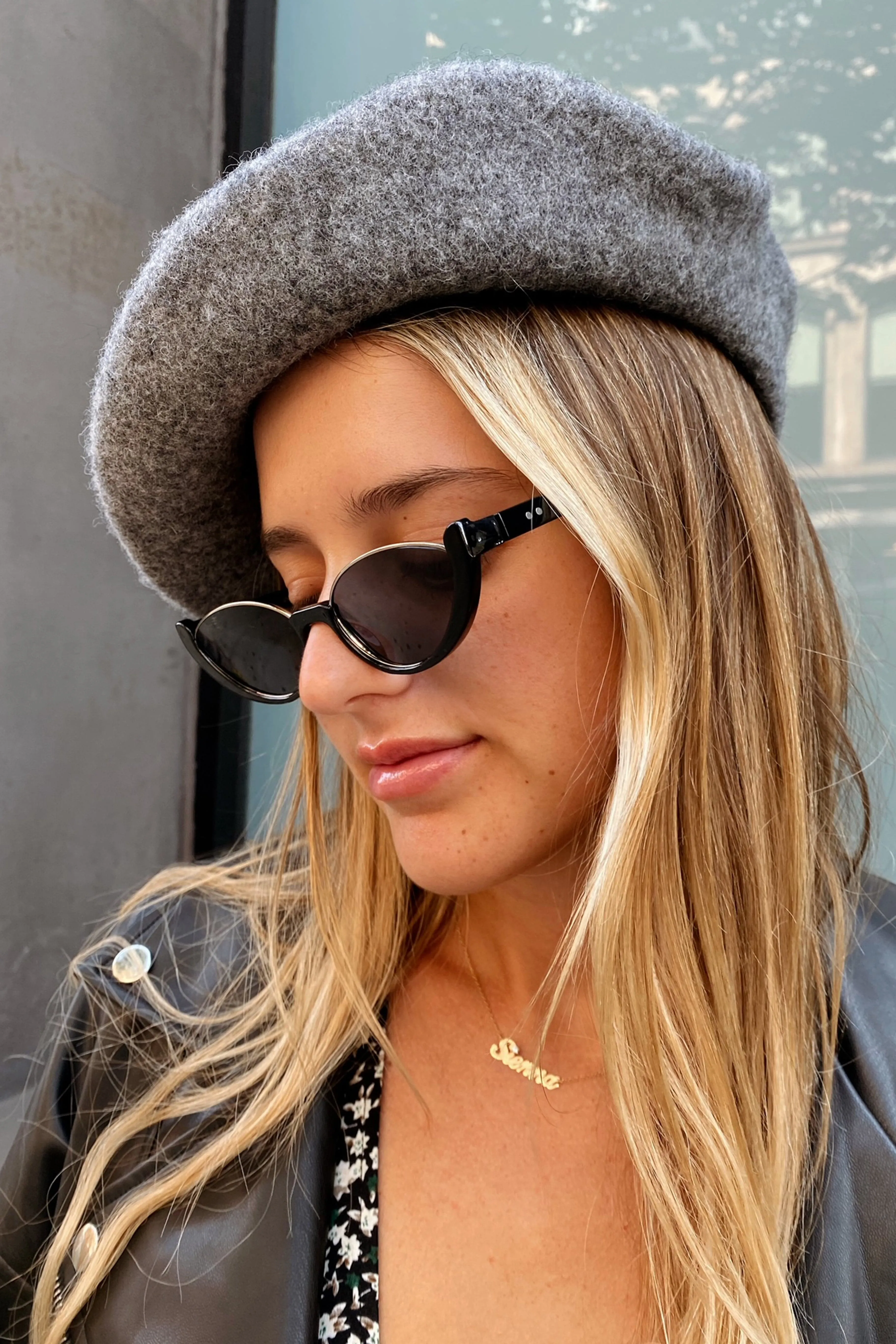 Emille Grey Beret sold by 12th Tribe product image thumbnail 3