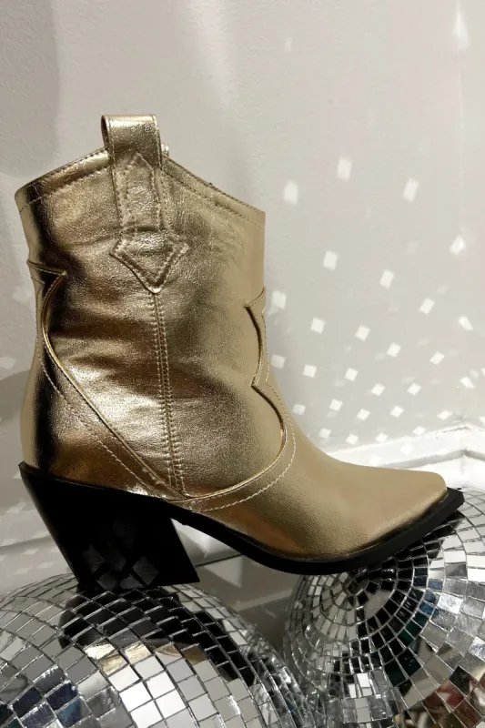Billini Ulira Gold Metallic Boot sold by 12th Tribe