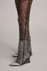 Shania Black Mesh Rhinestone Jumpsuit sold by 12th Tribe