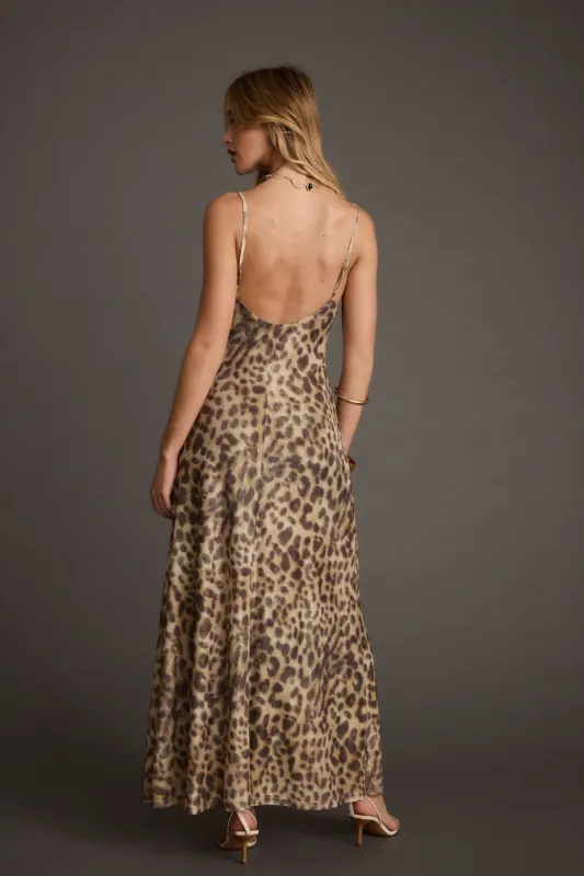 Wild Thing Leopard Print Mesh Maxi Dress sold by 12th Tribe