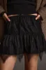 Bexley Black Lace Trim Mini Skirt sold by 12th Tribe